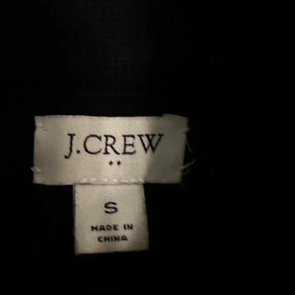 J Crew 100% Cotton Sophie Sweater Blazer Womens Small Black Preppy Academia City - Picture 3 of 4